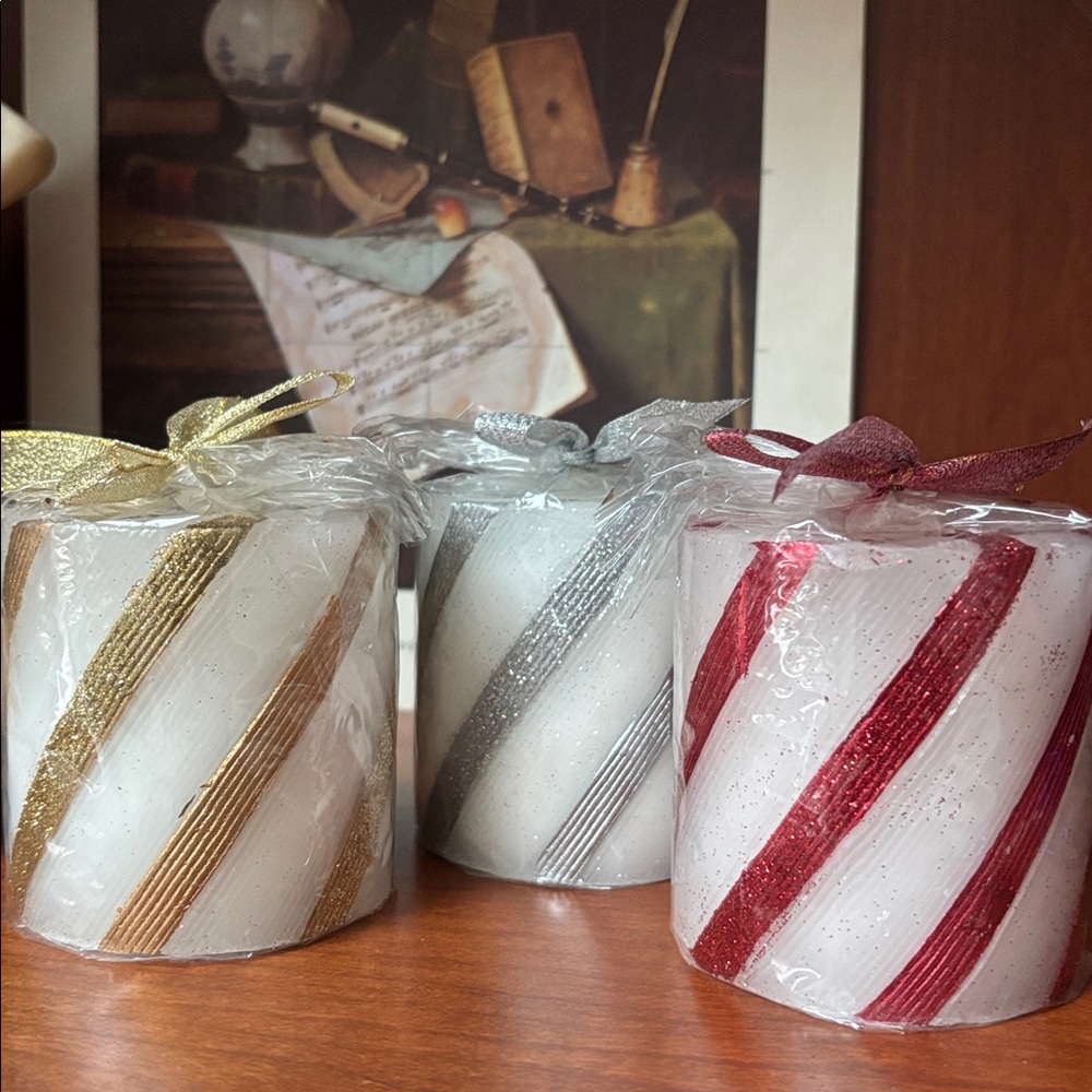 Luminessence  pillar candles.